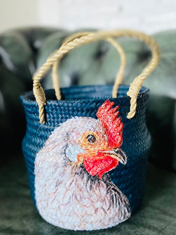 Colourful Rooster Baskets