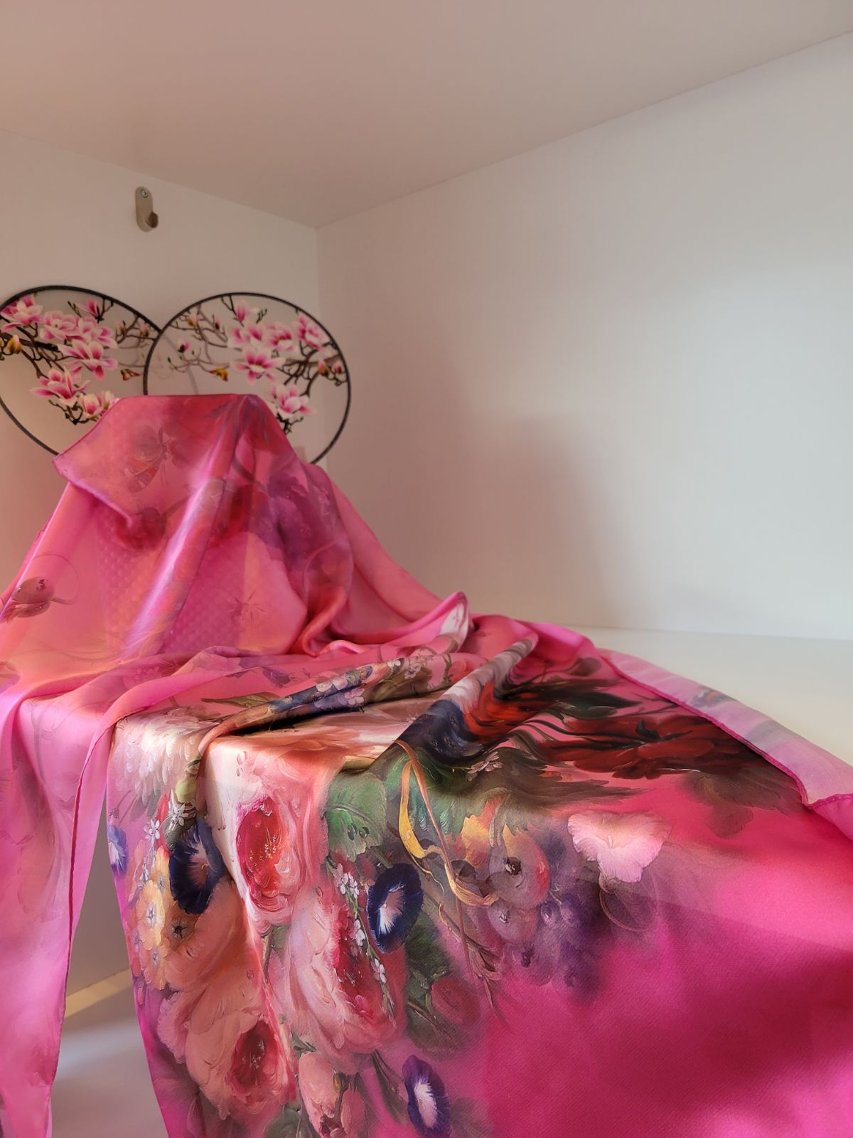 Silk Floral Scarf