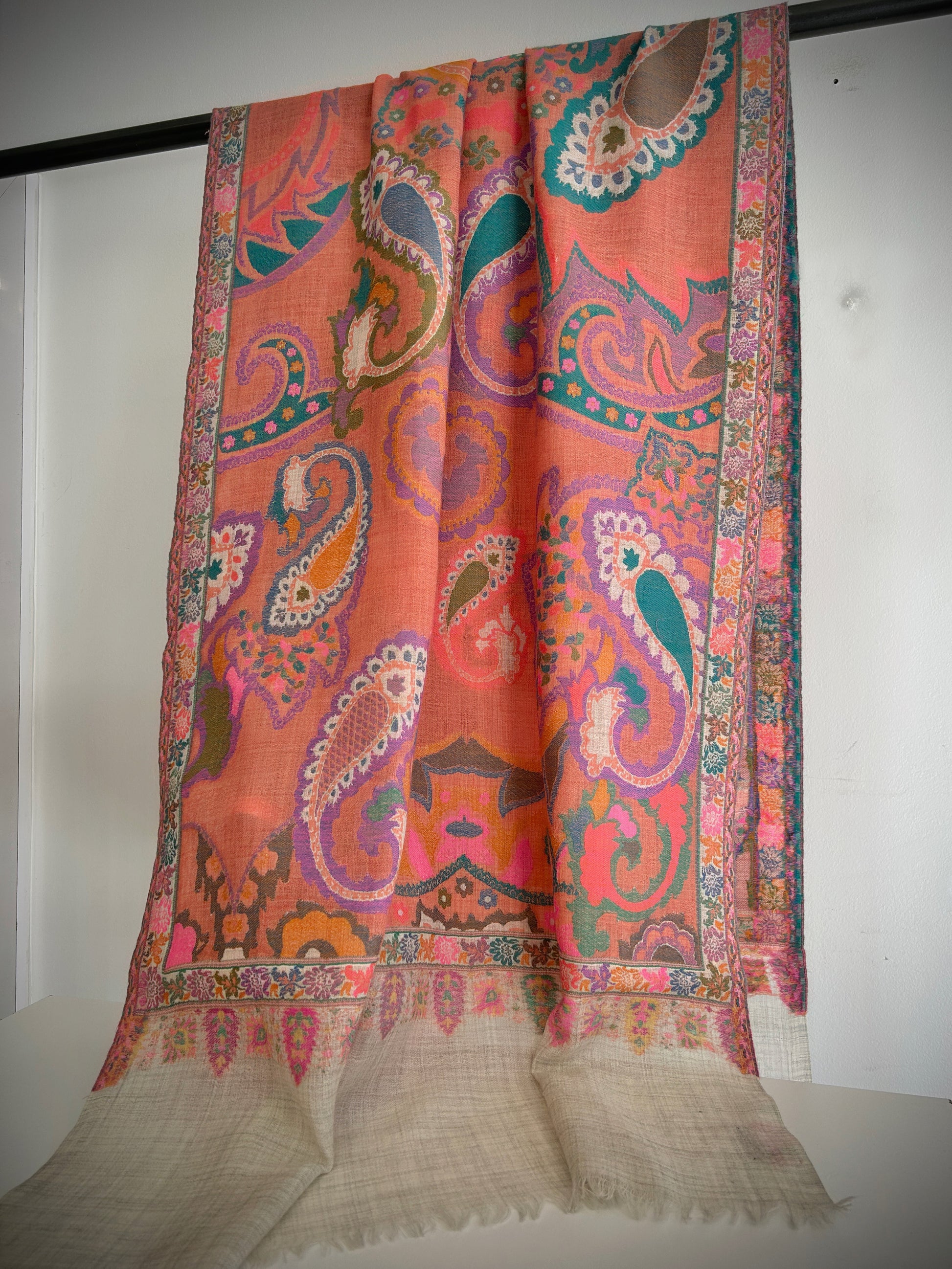 A skillfully hand woven shawl