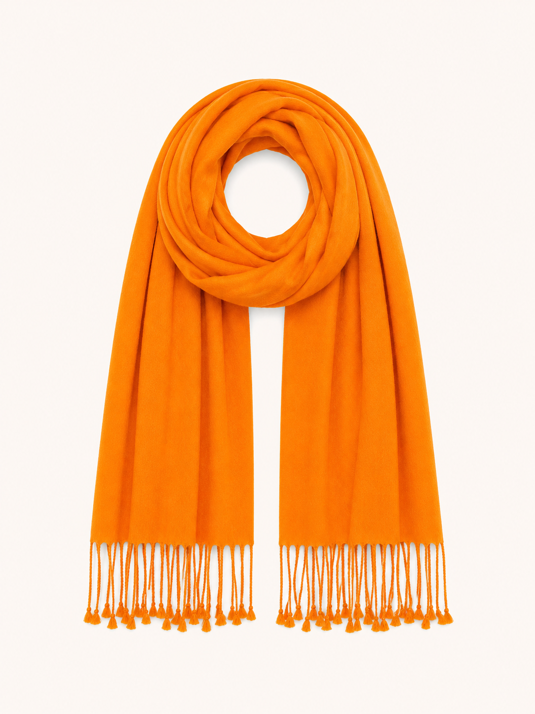 Orange pashmina shawl
