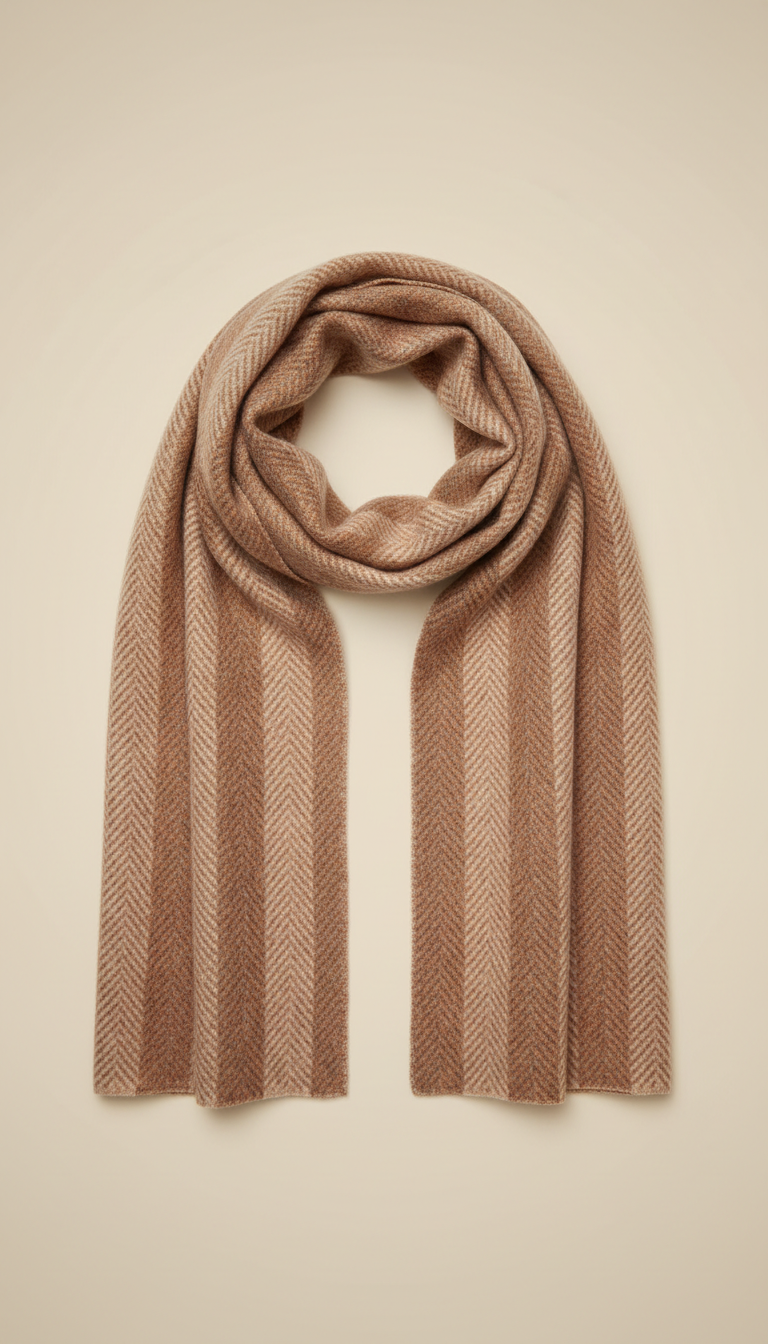 Limited-Edition Caramel Cashmere Scarf