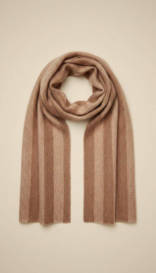 Limited-Edition Caramel Cashmere Scarf