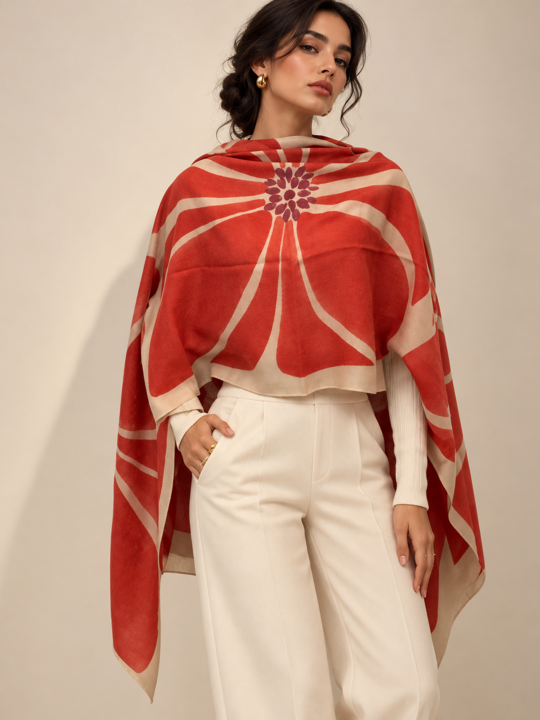 A burst of floral on ivory