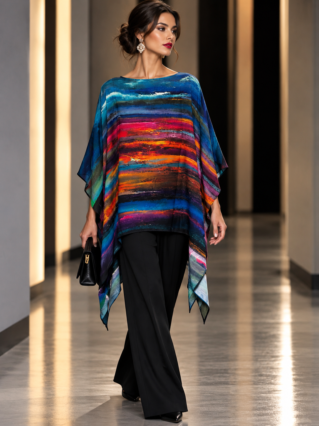 Draped Silk Tunic