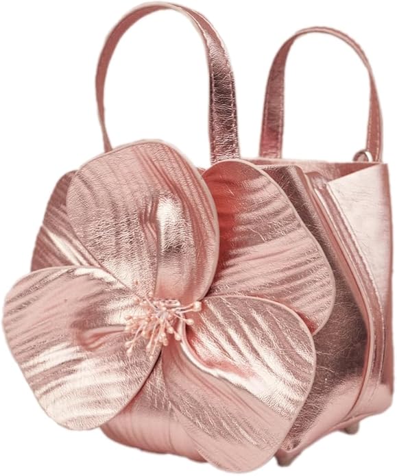 PInk Metallic colour handbag