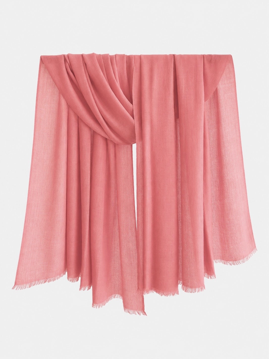 PInk cashmere shawl