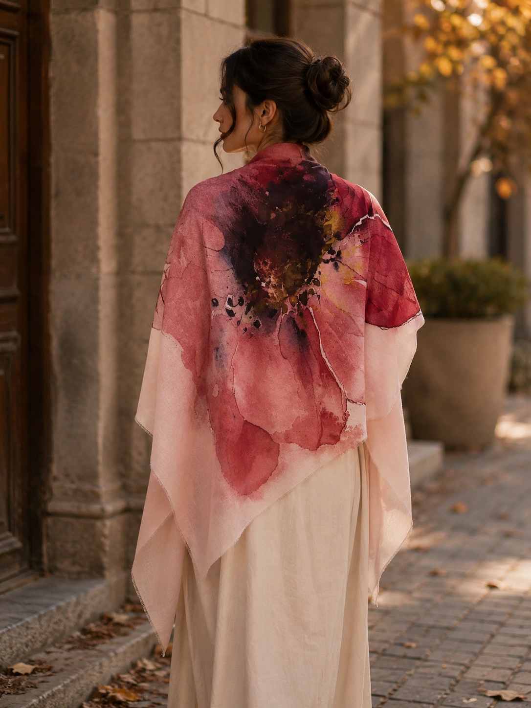 Cashmere handwoven shawl