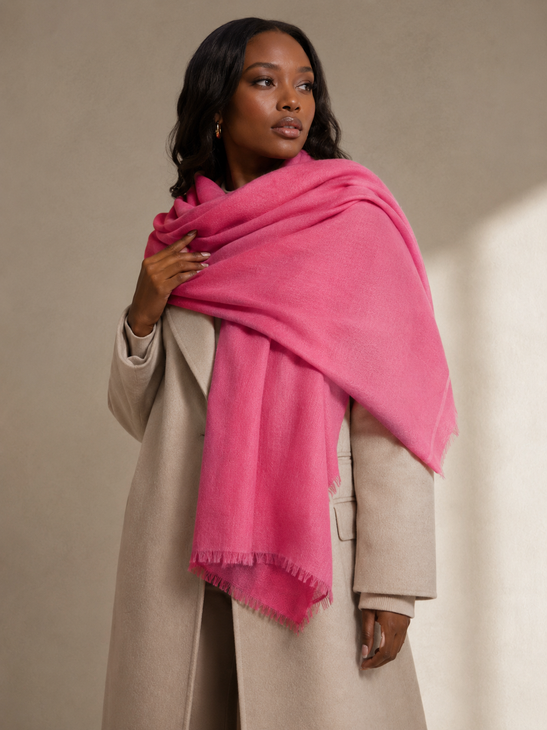 PInk Cashmere Shawl