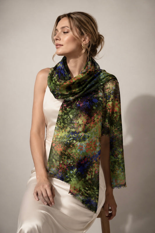 soft fine wool scarf