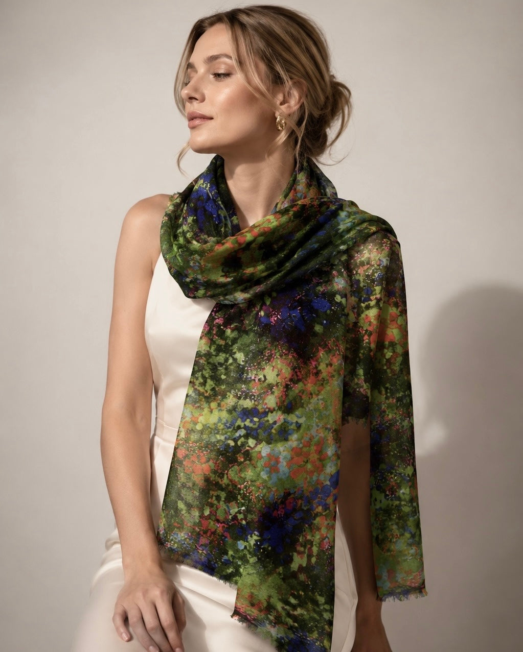 Soft handwoven scarf