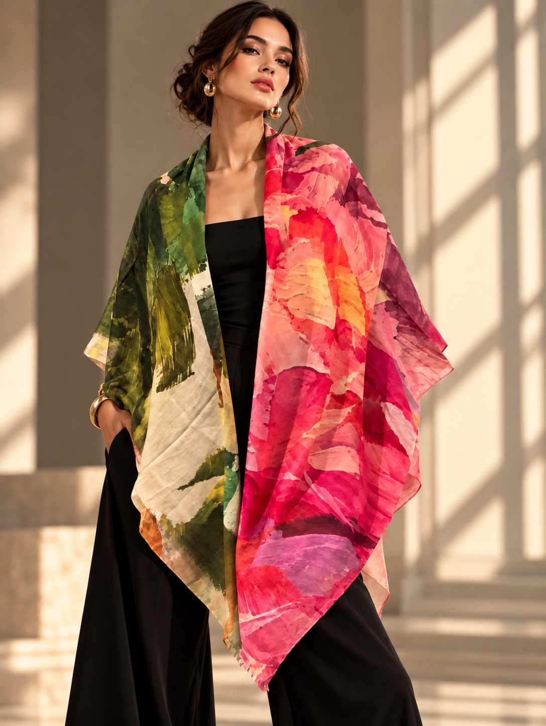 A lovely handwoven cashmere shawl