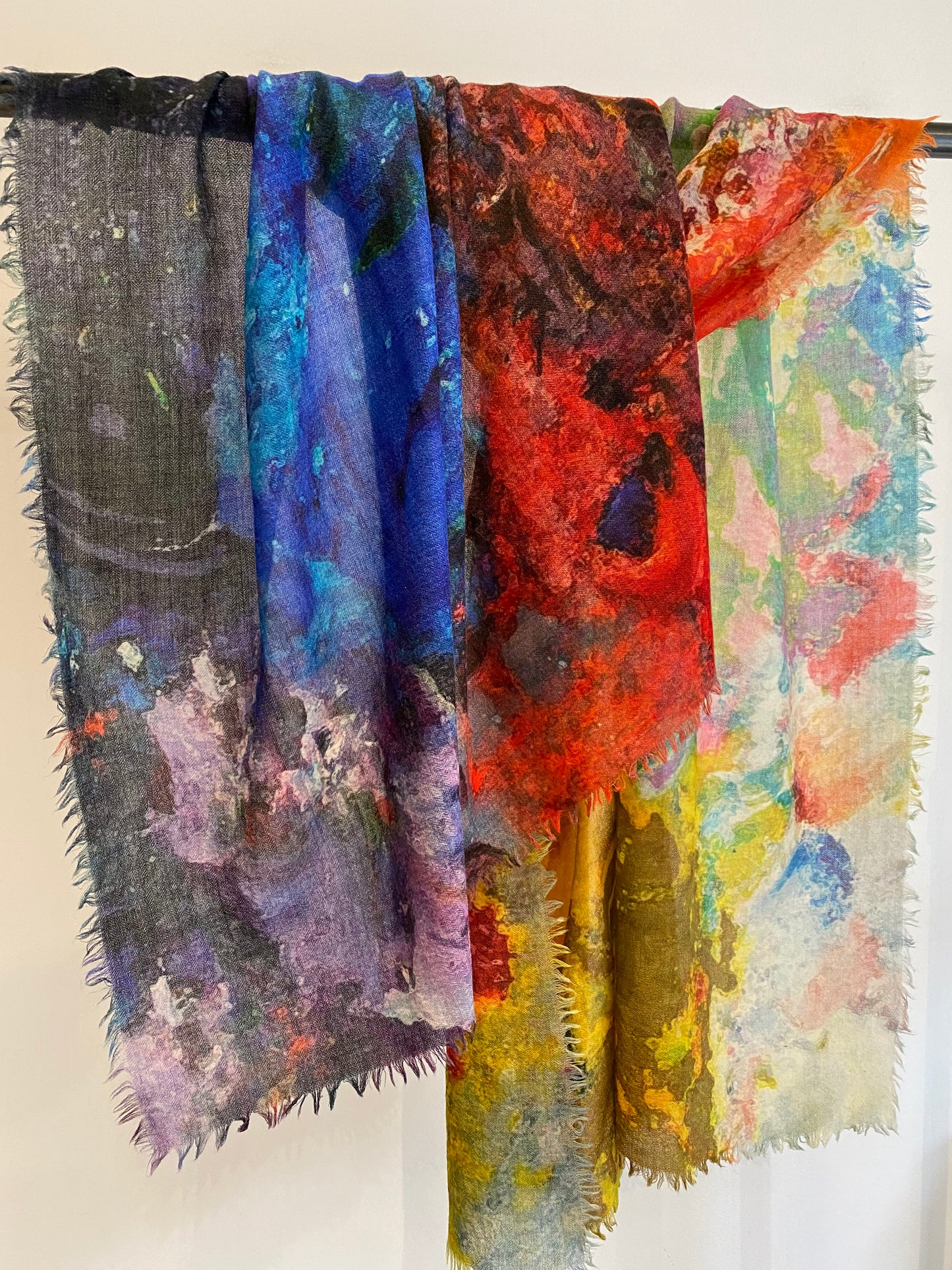 Wool shawl detail - soft wool texture and quality weave