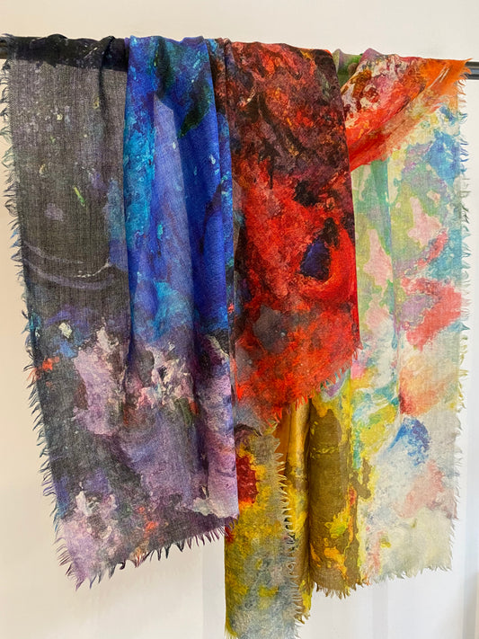 Wool shawl detail - soft wool texture and quality weave