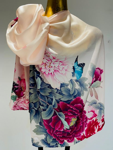 Floral Silk Scarf
