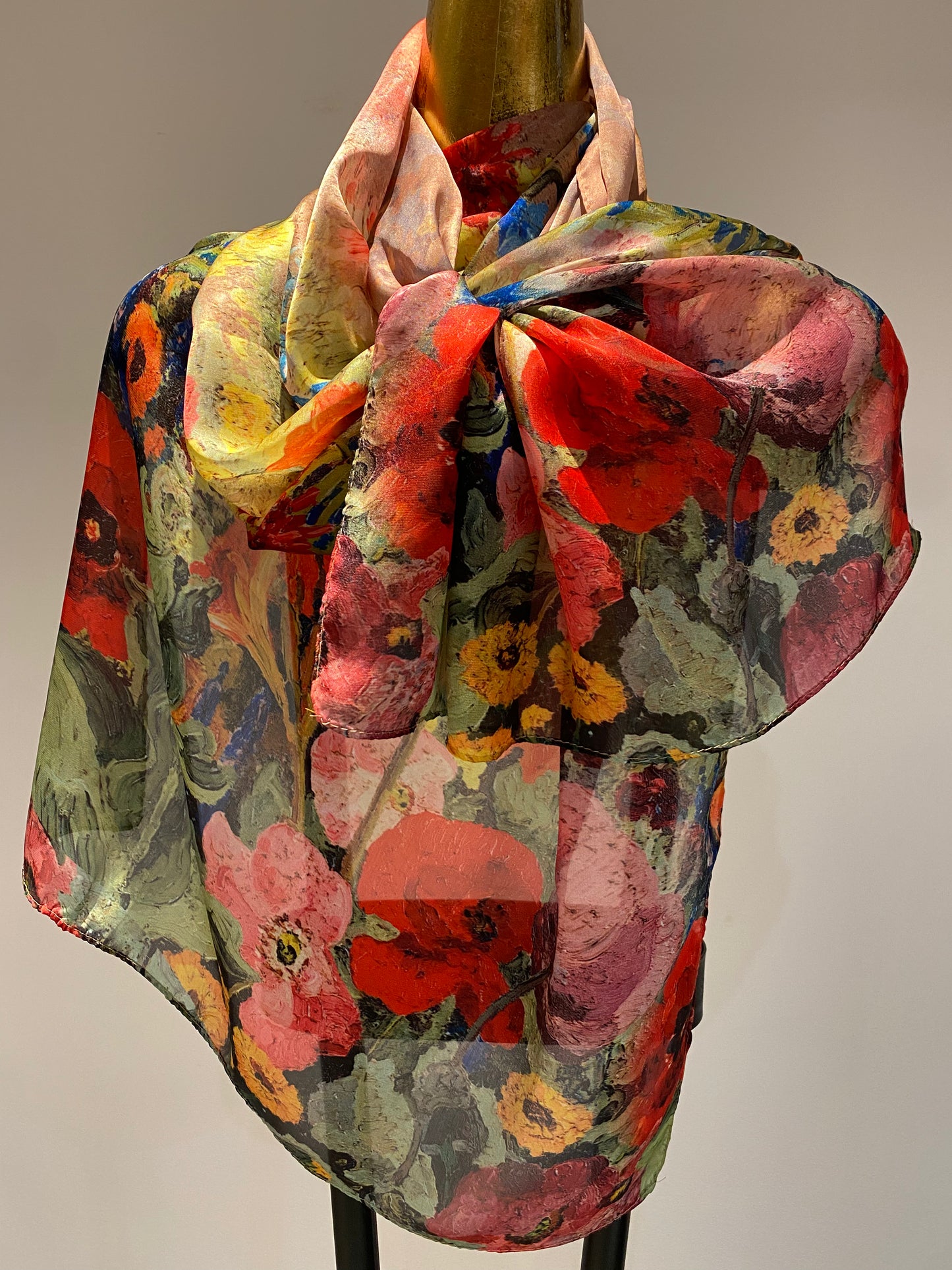 Floral Silk Scarf