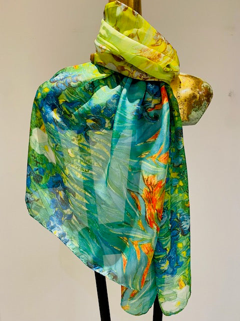 Printed Silk Scarves.