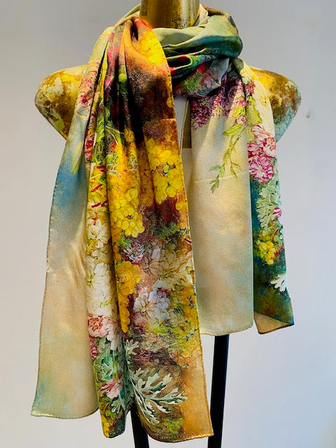 Printed Silk Scarves.