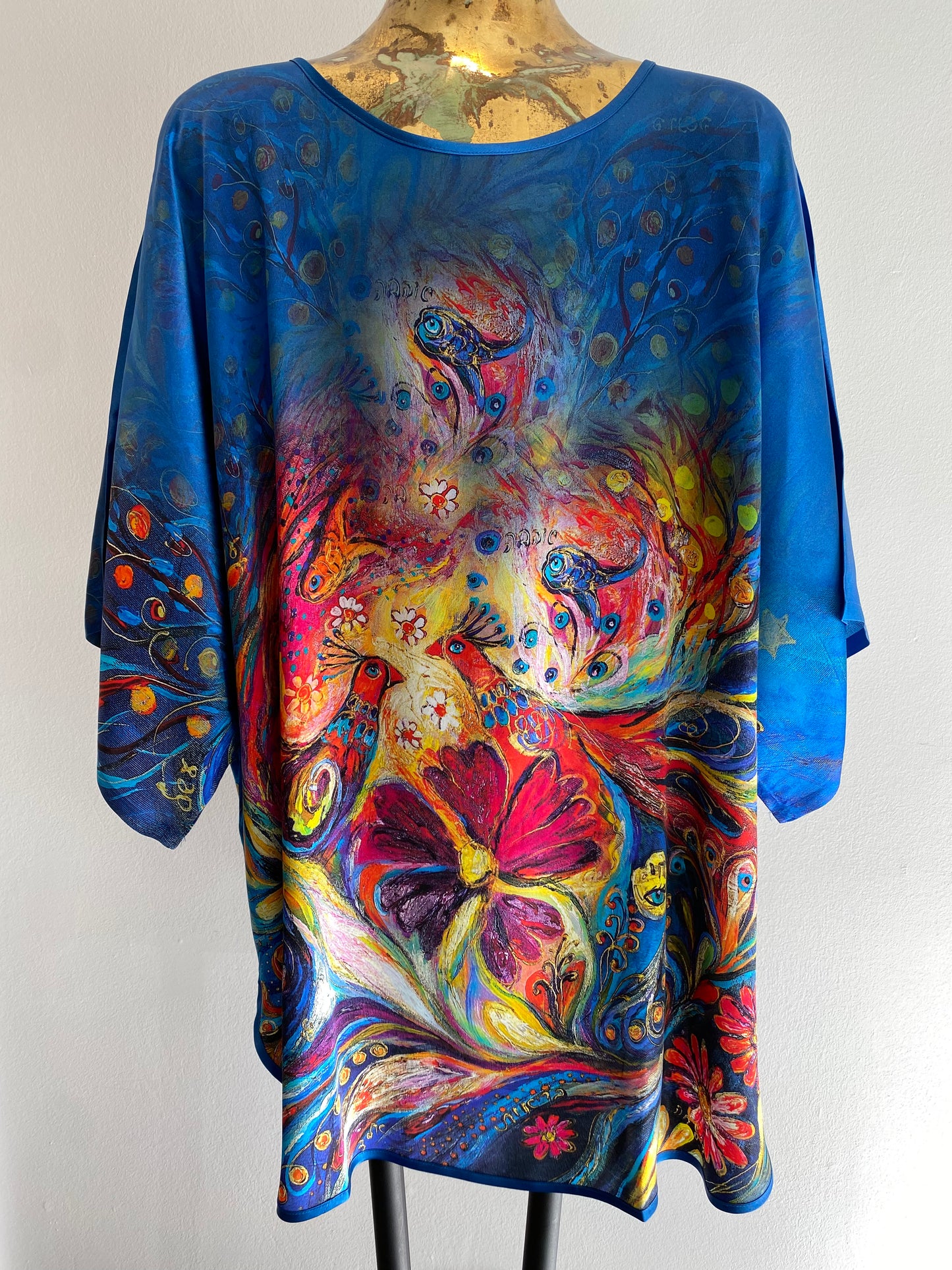 Blue Silk tunic