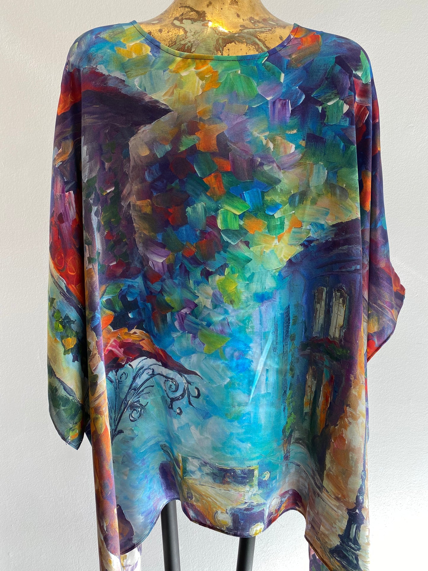 Blue Silk tunic