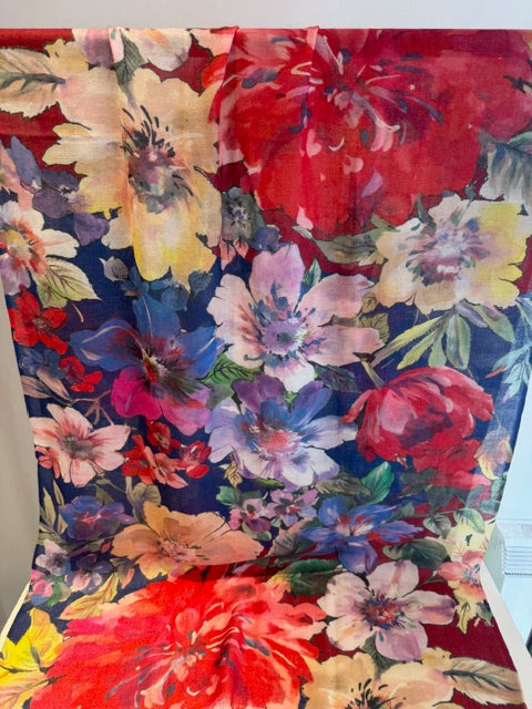 Floral Scarf hand Woven