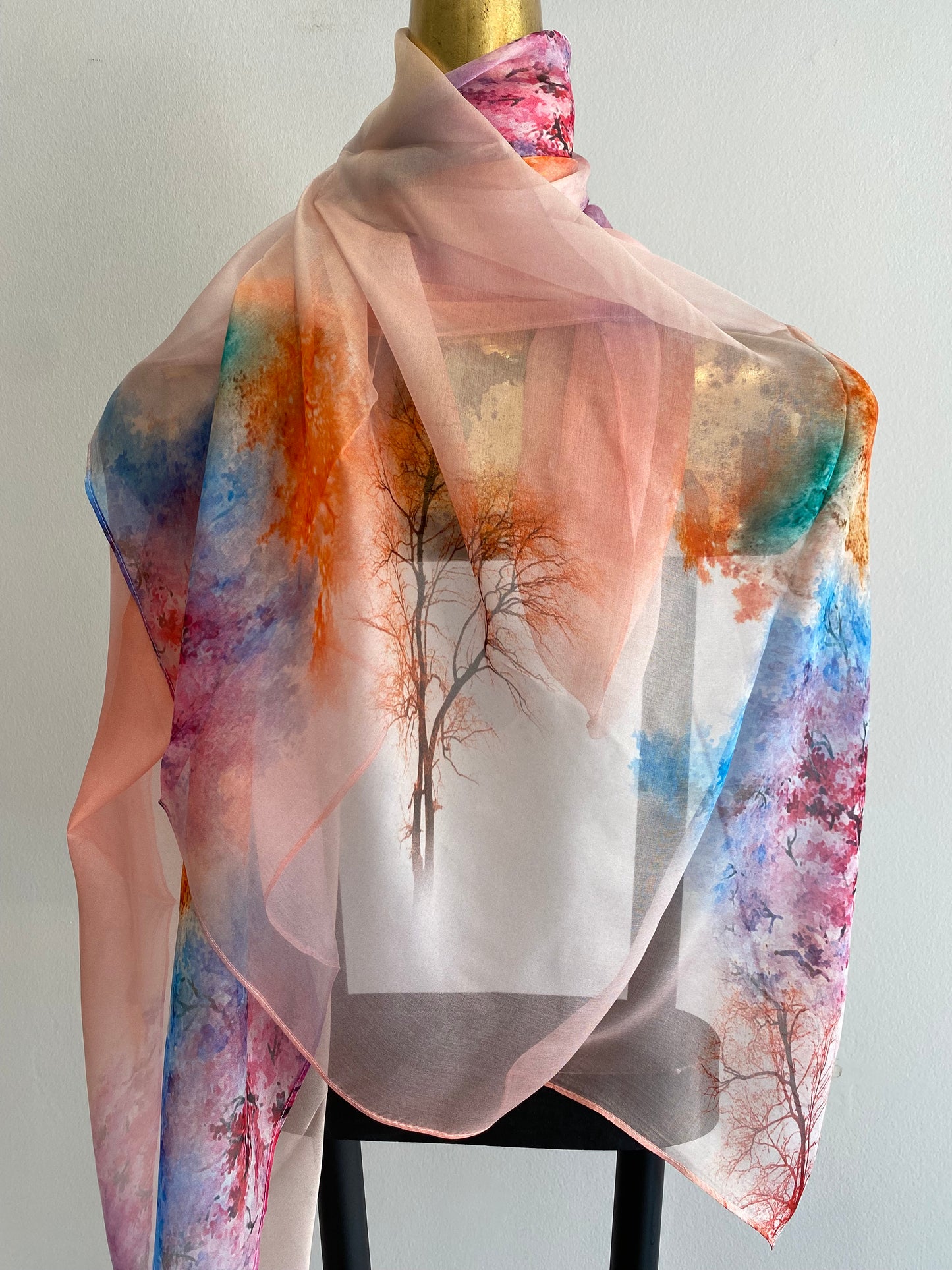 Silk Chiffon Scarf