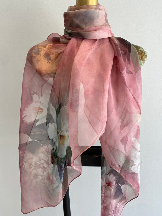 Silk Chiffon Scarf
