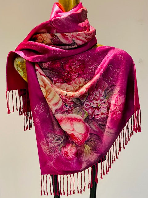 Silk Cashmere Scarf.