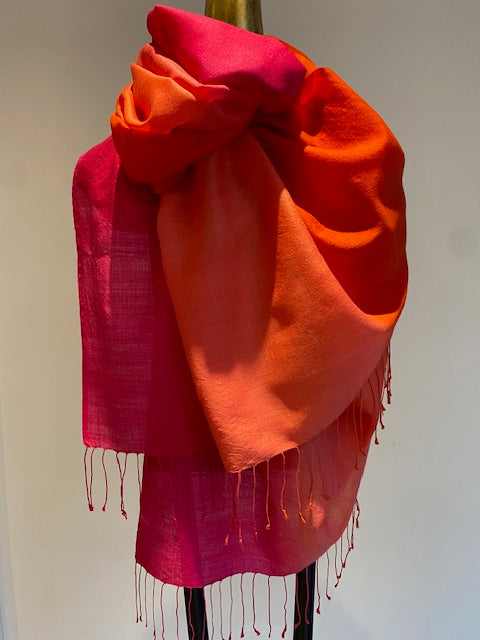 Wool Silk Blend Scarf
