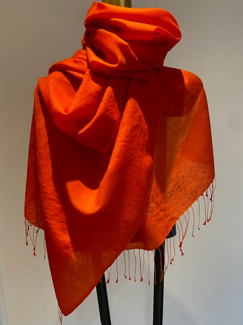 Wool Silk Blend Scarf