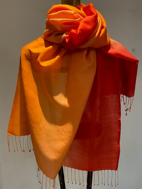 Wool Silk Blend Scarf