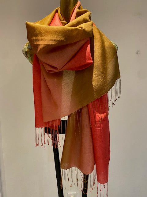 Wool Silk Blend Scarf