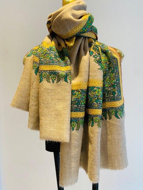 Kashmiri Embroidered Shawl Collection.       April Sale 25% Off ....At Checkout Use Code April25