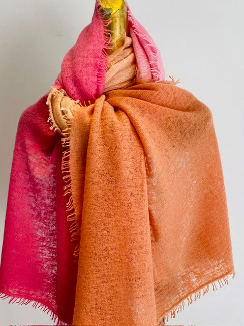 Summer Cashmere Two Tone Shawl.