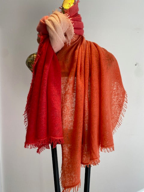 Summer Cashmere Two Tone Shawl.
