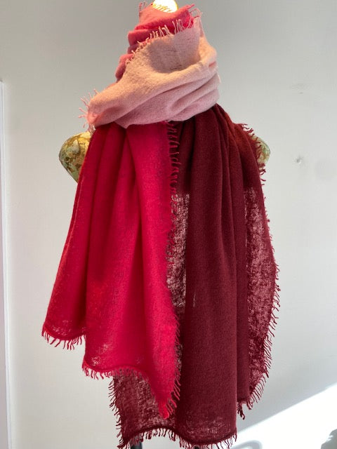 Summer Cashmere Two Tone Shawl.