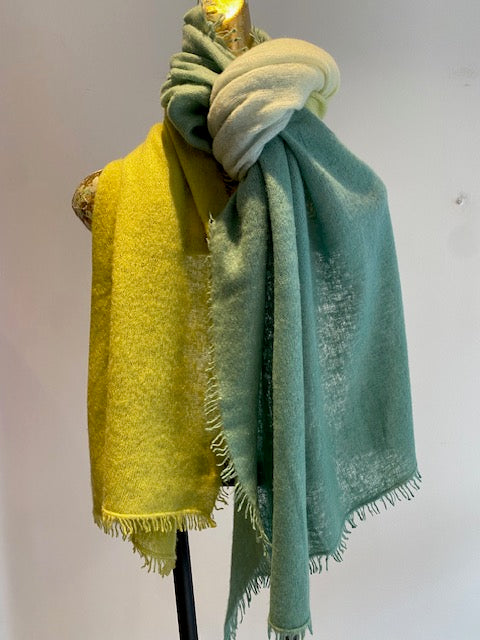 Summer Cashmere Two Tone Shawl.