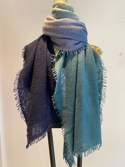 Summer Cashmere Two Tone Shawl.