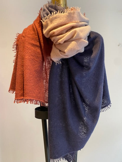 Summer Cashmere Two Tone Shawl.