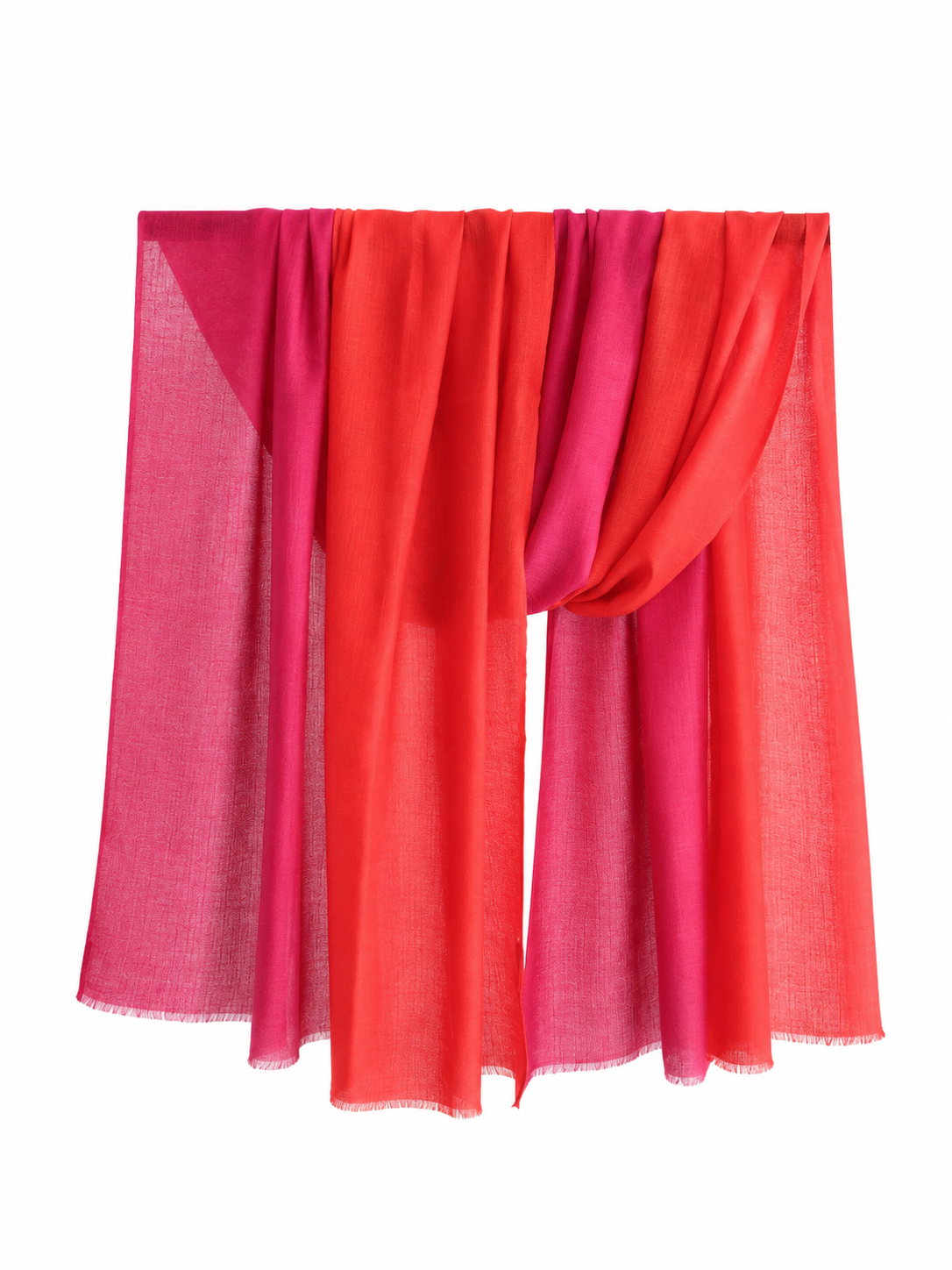 Two tone cashmere shawl