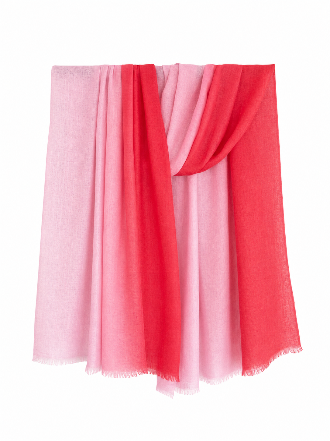 Two tone cashmere shawl
