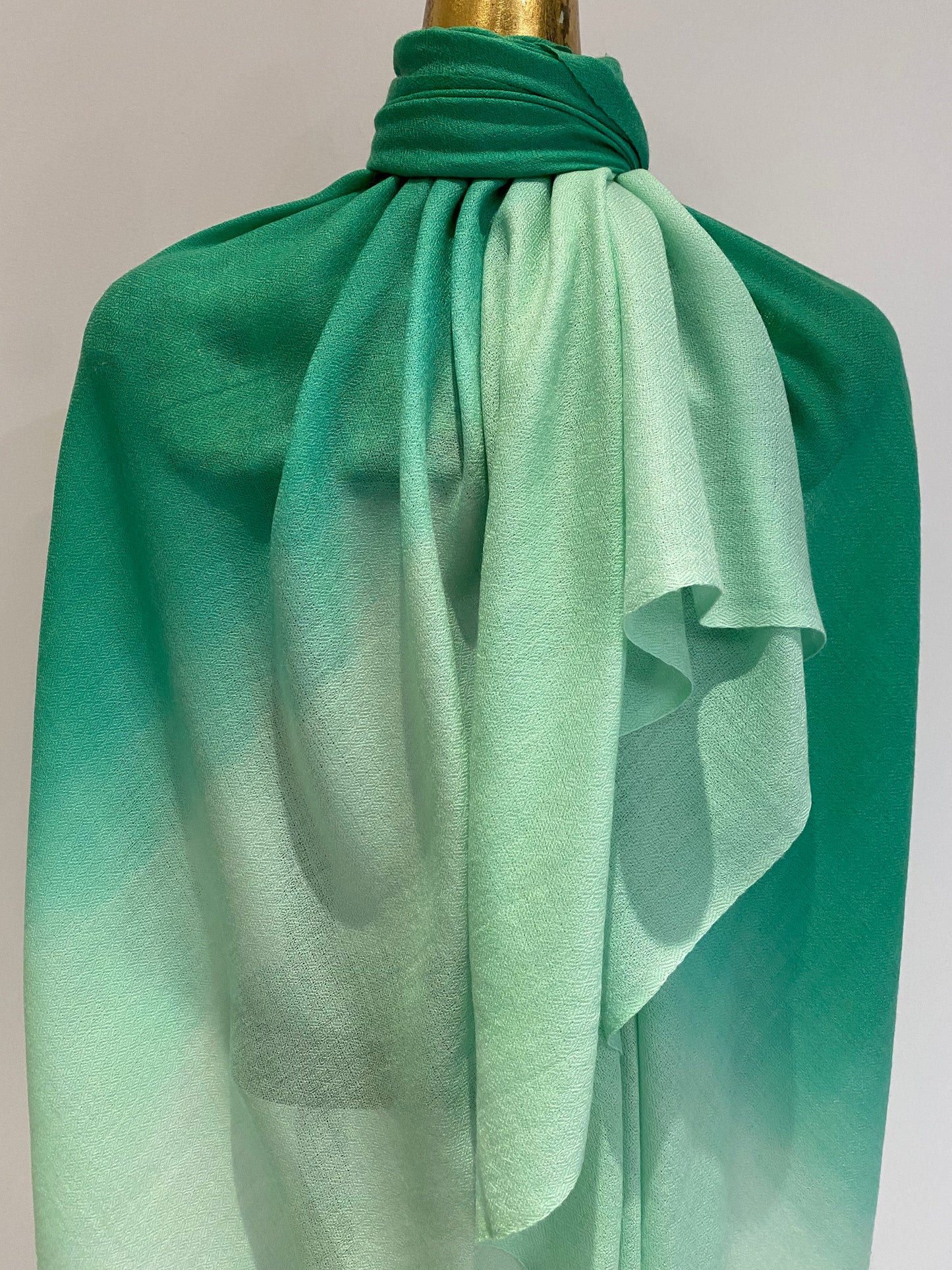 Two tone cashmere shawl