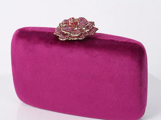 Pink evening clutch