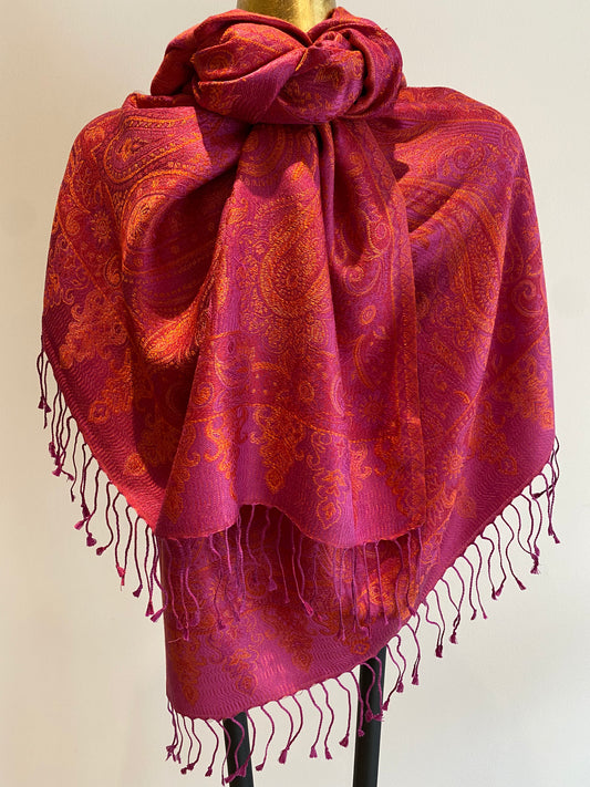 Paisley Silk Scarf.