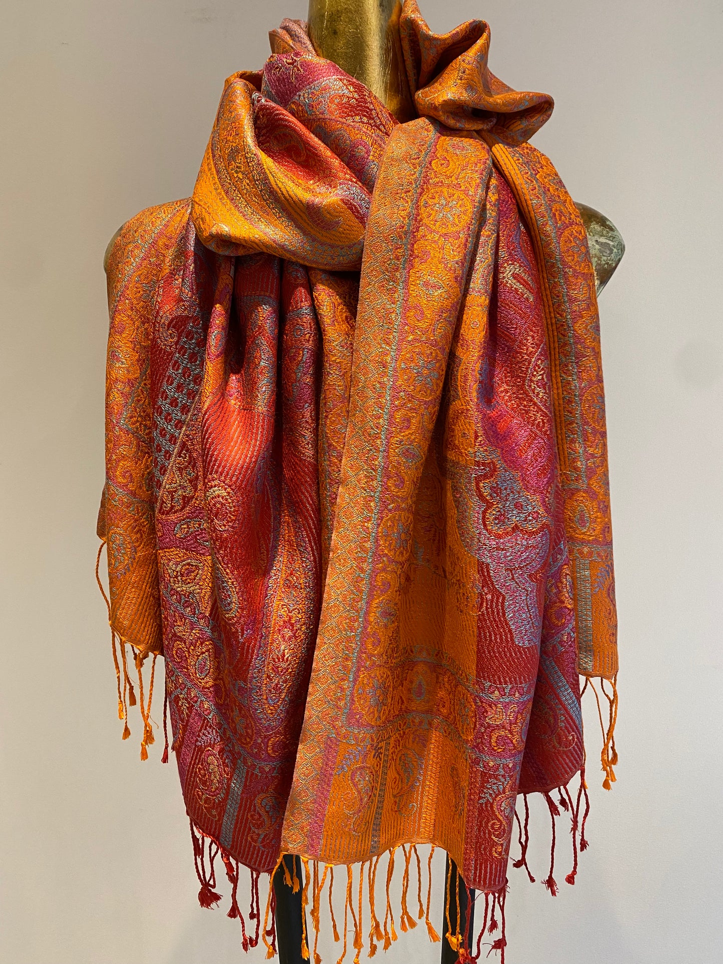 Paisley Silk Scarf - 75%%Off
