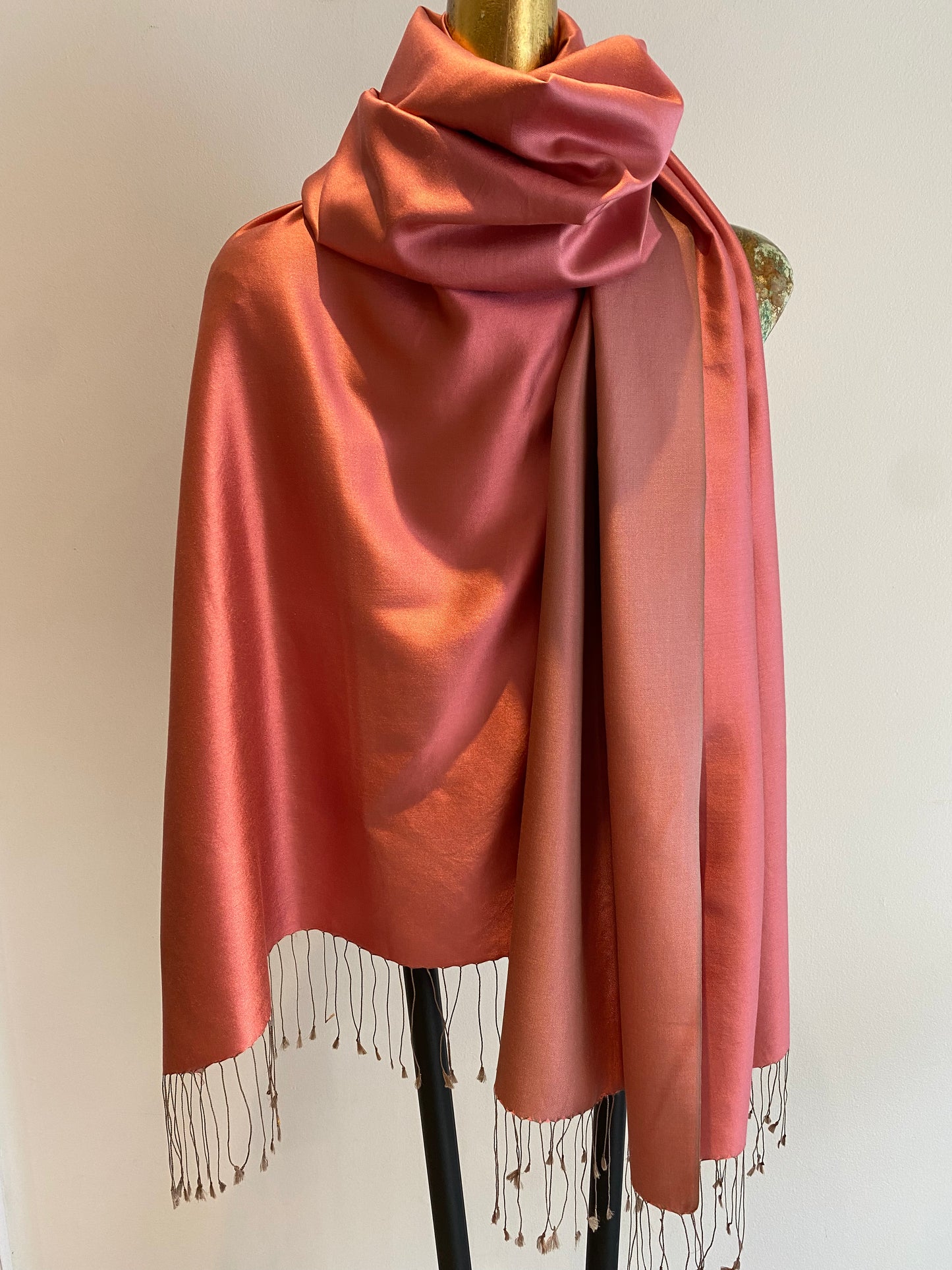 Silk Two Tone Scarf.