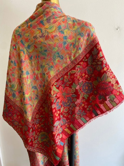 Garden Reverie Handwoven Shawl