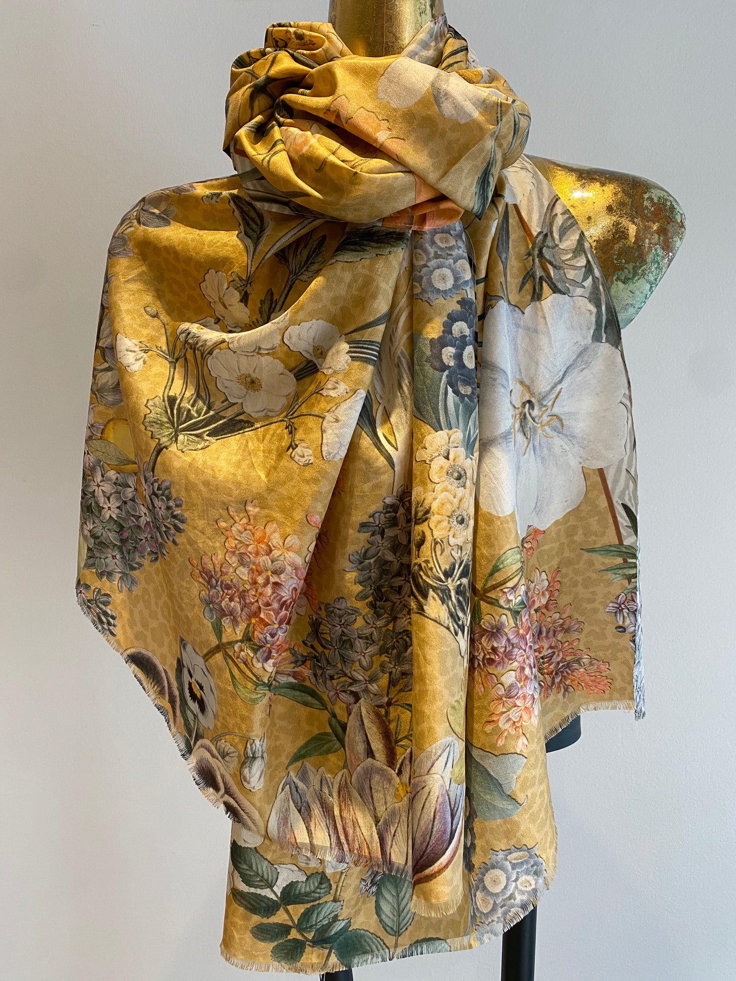 Spring Silk Scarf.       March Sale 25% Off ....At Checkout Use Code March25