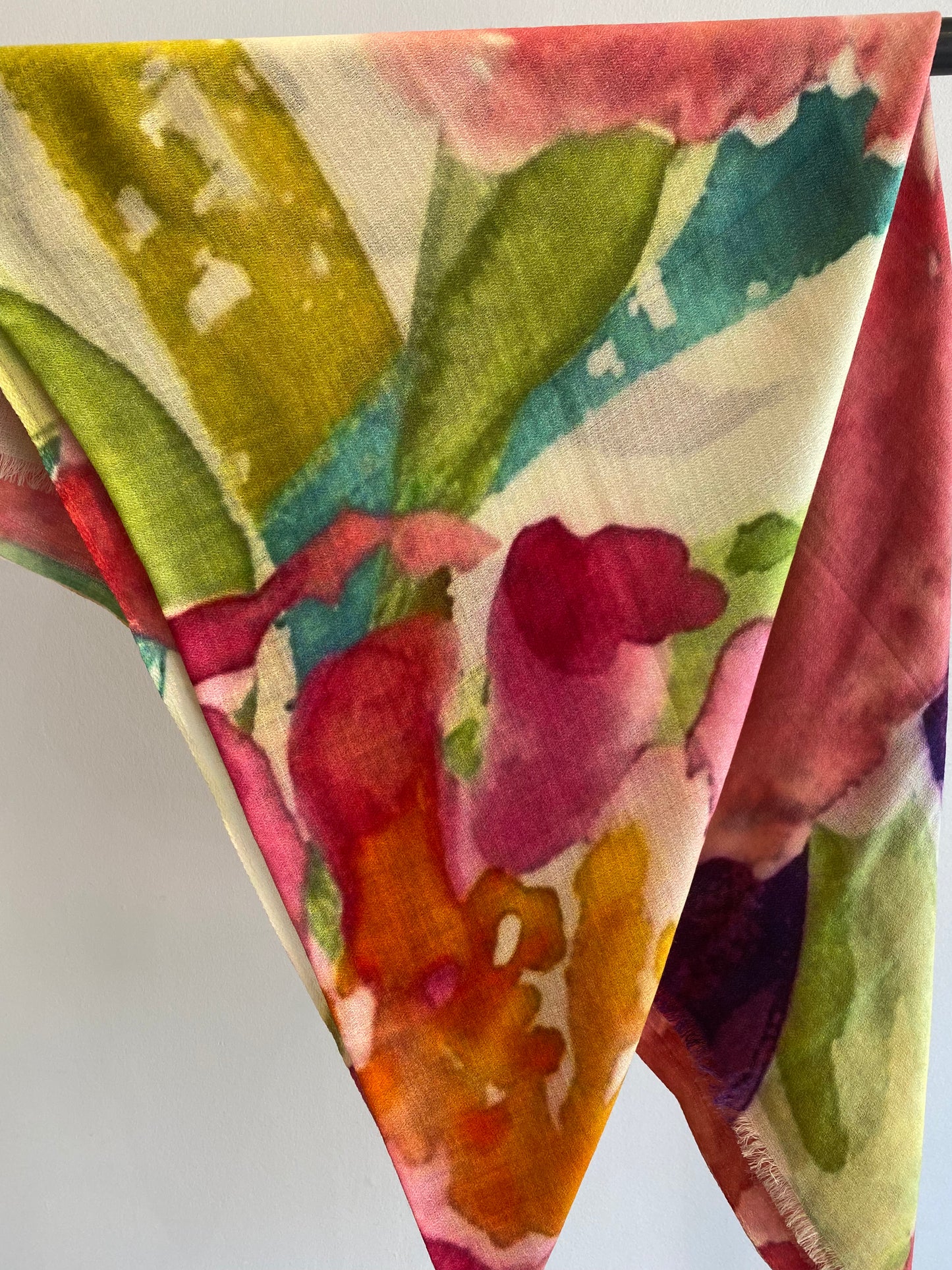 Luxury Light Cashmere Printed Shawl.