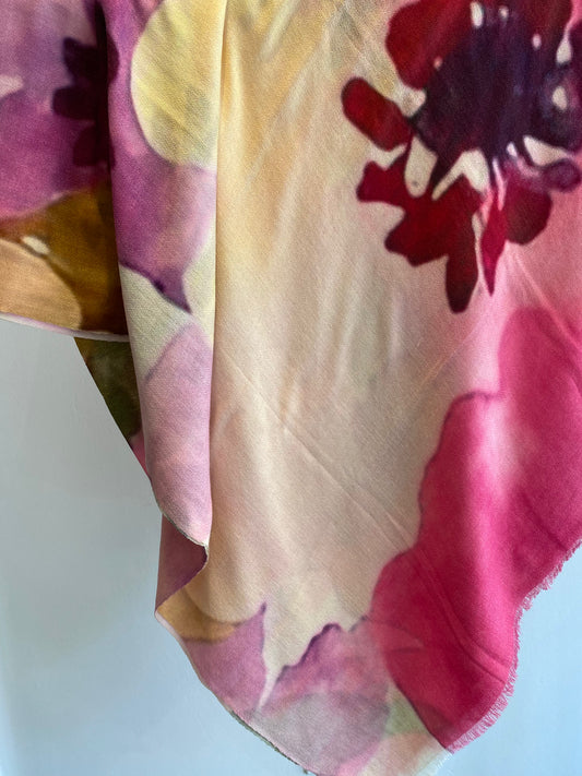 Luxury Light Cashmere Printed Shawl.