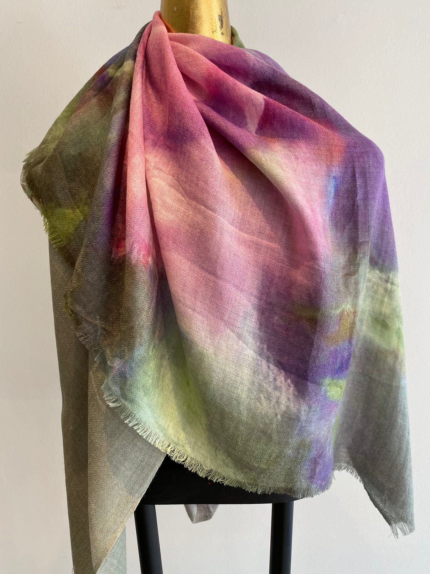 Luxury Light Cashmere Printed Shawl.